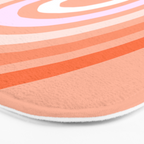 Rise above the Rainbow - Peachy pastels Bath Mat Gallery Image 3