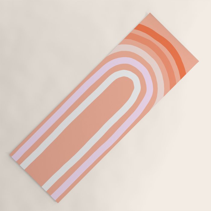 Rise above the Rainbow - Peachy pastels Yoga Mat Gallery Image 1