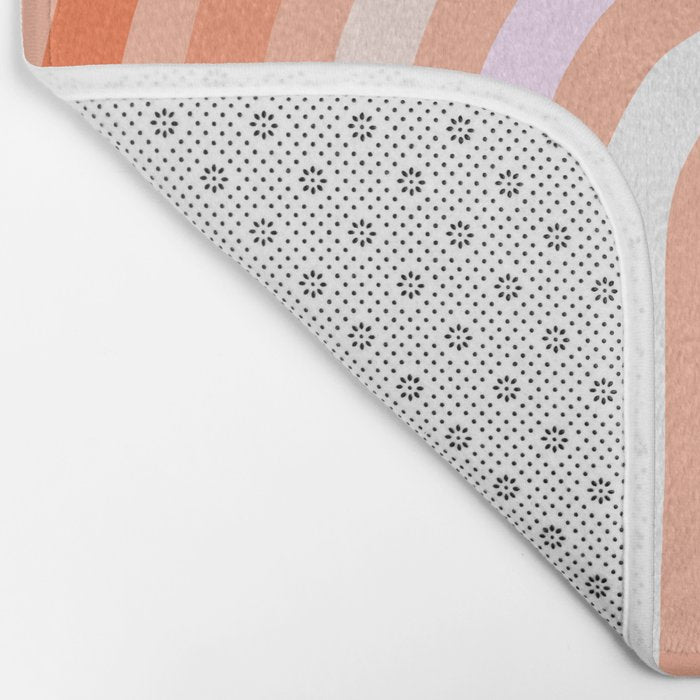 Rise above the Rainbow - Peachy pastels Bath Mat Gallery Image 2