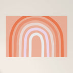 Rise above the Rainbow - Peachy pastels Welcome Mat Gallery Image 1