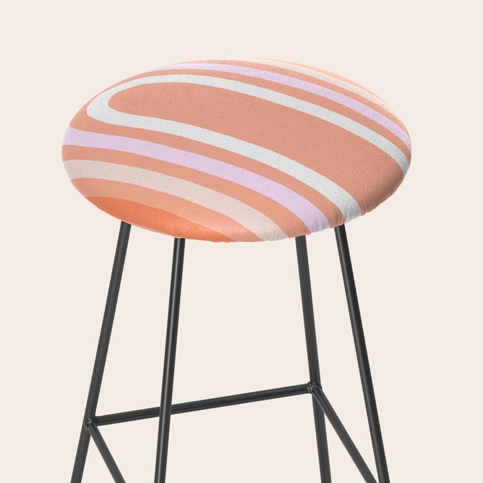 Rise above the Rainbow - Peachy pastels Stool Gallery Image 2