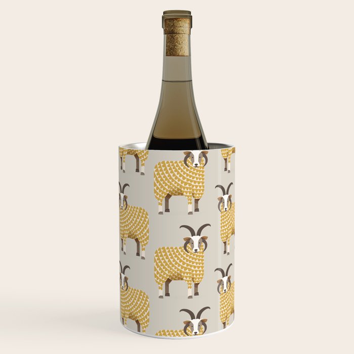 Whimsical Jacob Sheep Wine Chiller Gallery Image 2