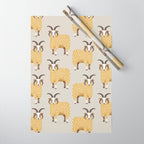 Whimsical Jacob Sheep Wrapping Paper Gallery Image 1