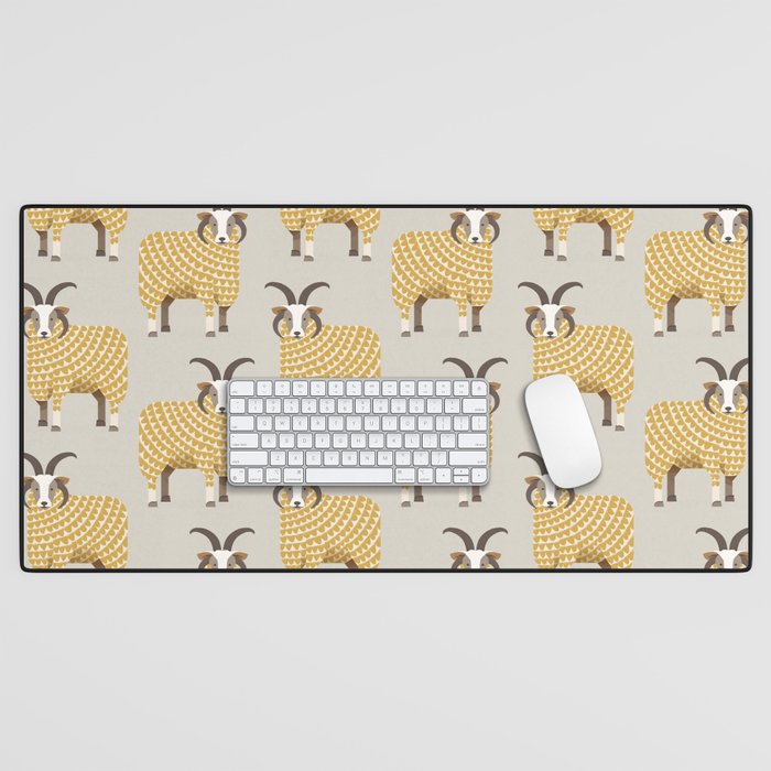 Whimsical Jacob Sheep Desk Mat Gallery Image 1