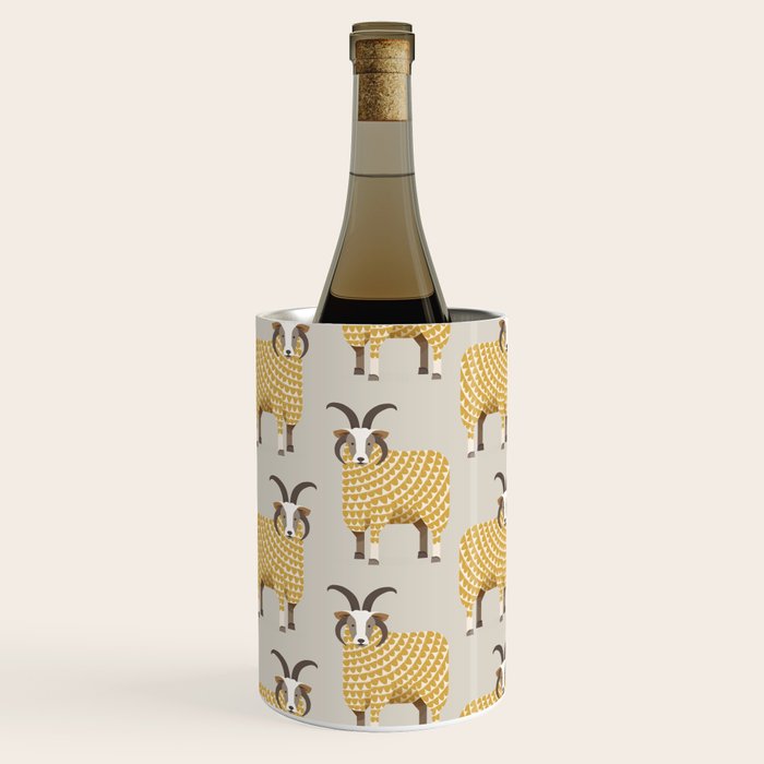 Whimsical Jacob Sheep Wine Chiller Gallery Image 3