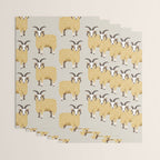 Whimsical Jacob Sheep Wrapping Paper Gallery Image 3