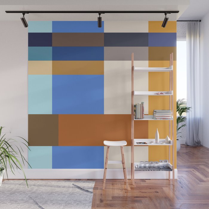 Seasonal Color Block Wall Mural Gallery Image 1