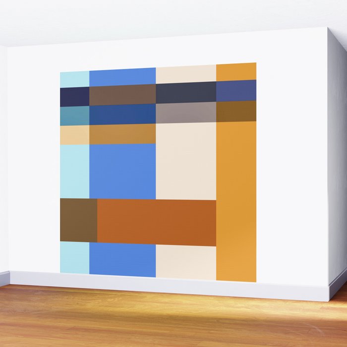 Seasonal Color Block Wall Mural Gallery Image 2
