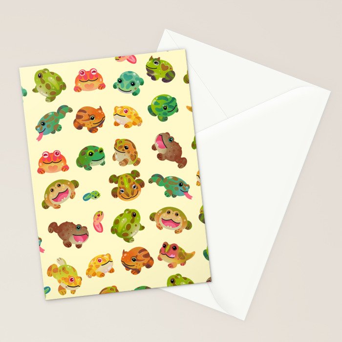 Horned frog - bright Stationery Card Gallery Image 2