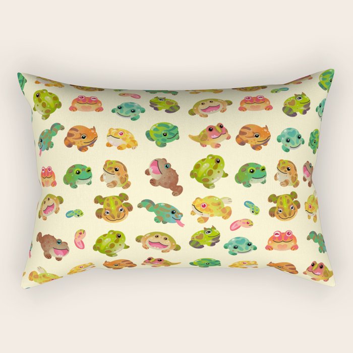 Horned frog - bright Rectangular Pillow Gallery Image 2