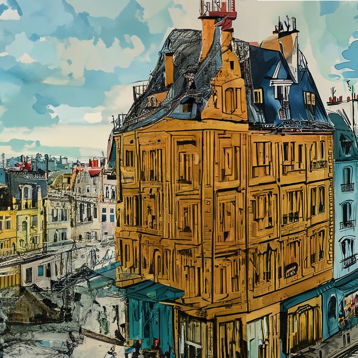 Paris Illustration Coffee Mug Gallery Image 2