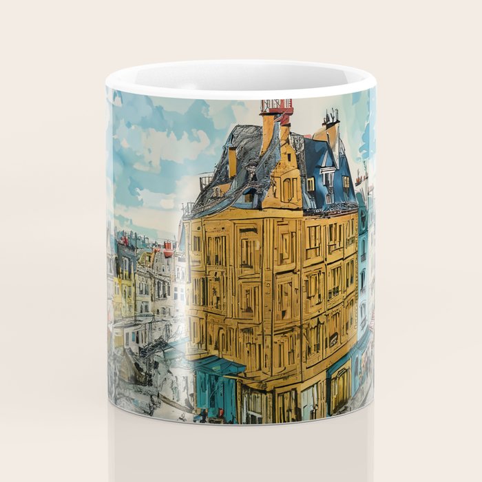 Paris Illustration Coffee Mug Gallery Image 4