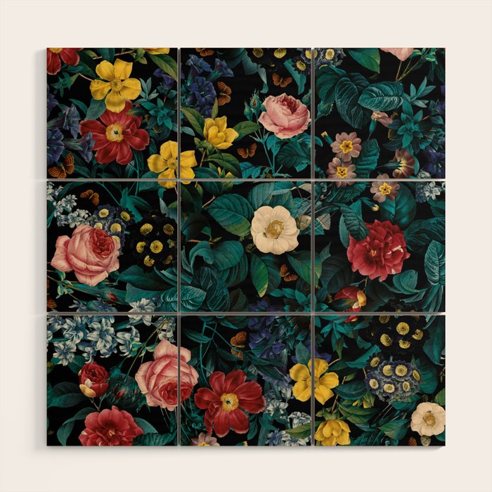 Night Garden XXV Wood Wall Art Gallery Image 1