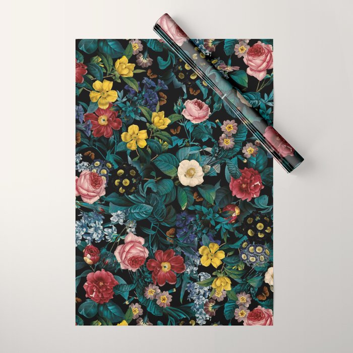 Night Garden XXV Wrapping Paper Gallery Image 1
