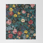Night Garden XXV Throw Blanket Gallery Image 2