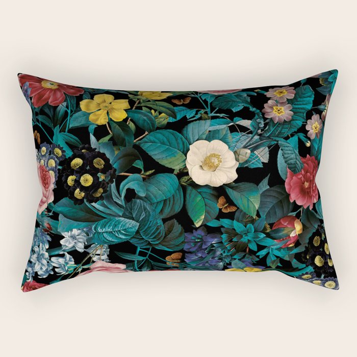 Night Garden XXV Rectangular Pillow Gallery Image 1