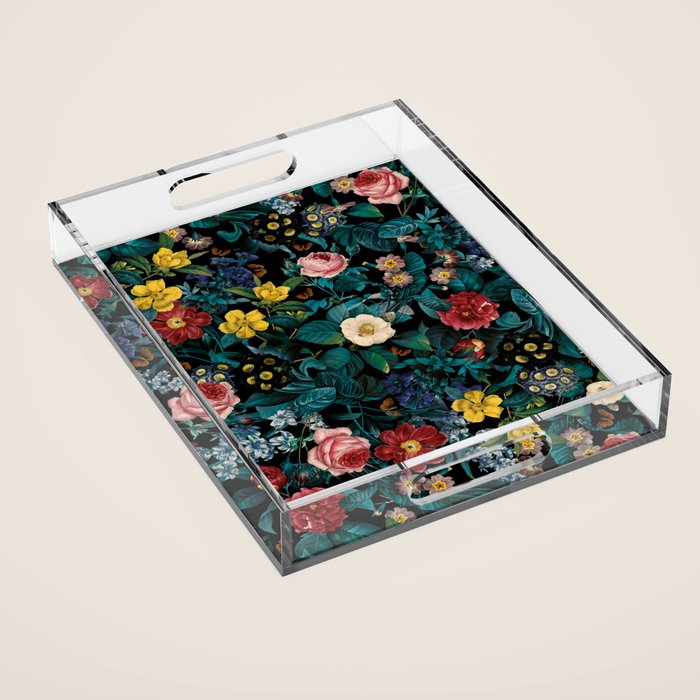 Night Garden XXV Acrylic Tray Gallery Image 1