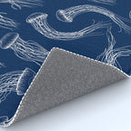 Jellyfish Print - Navy Rug Gallery Image 4
