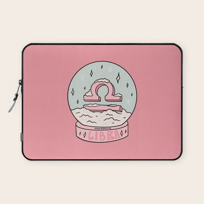 Libra Snow Globe Laptop Sleeve Gallery Image 1