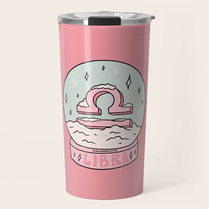 Libra Snow Globe Travel Mug Gallery Image 1