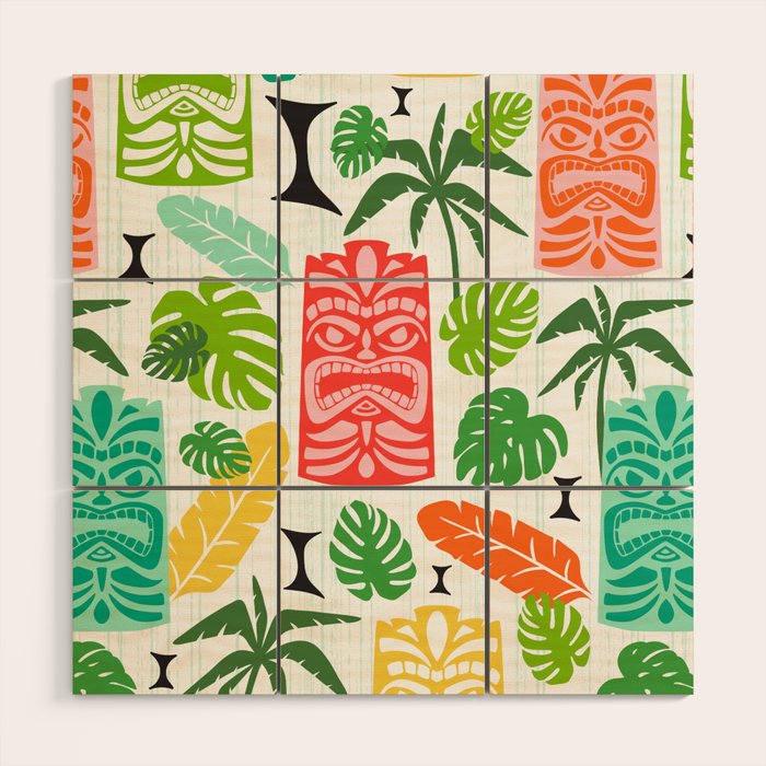 Tiki Time Multi Wood Wall Art Gallery Image 1
