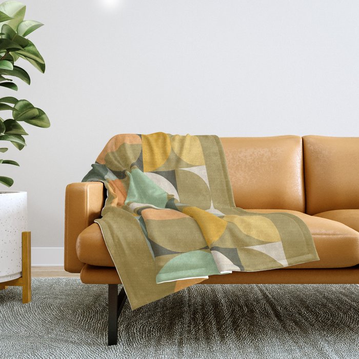 Modern Geometric 91A Throw Blanket Gallery Image 1