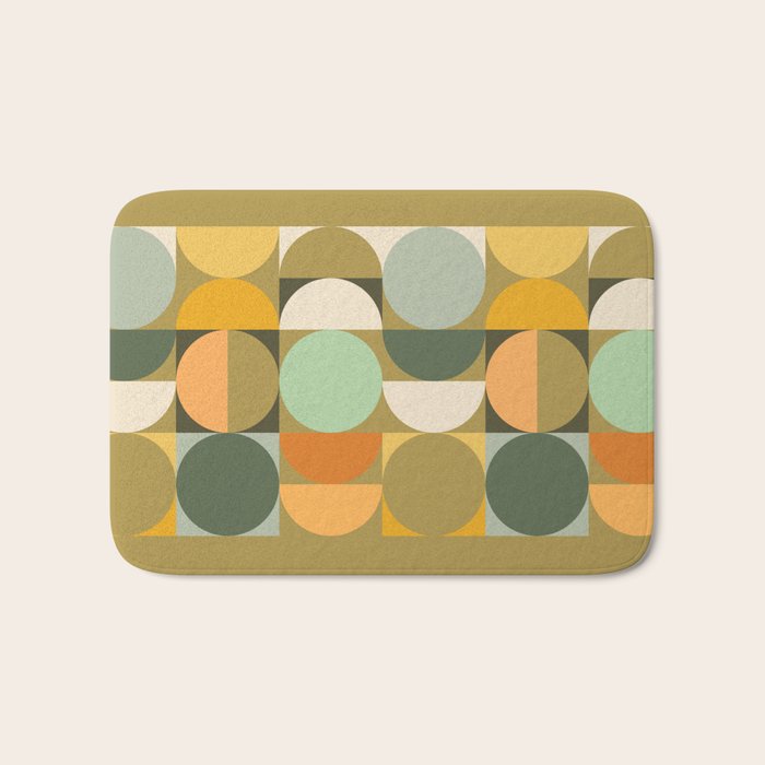 Modern Geometric 91A Bath Mat Gallery Image 1