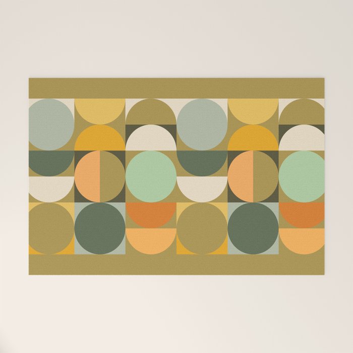 Modern Geometric 91A Welcome Mat Gallery Image 1