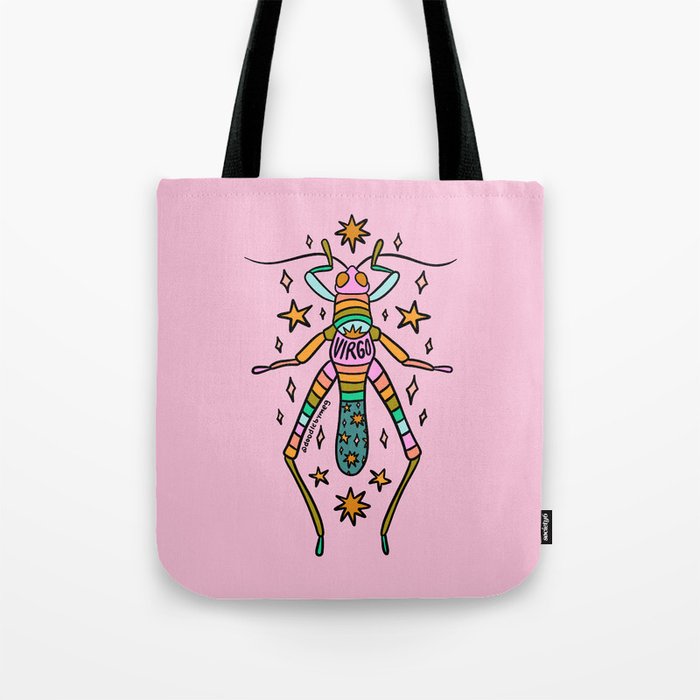 Virgo Grasshopper Tote Bag Gallery Image 1