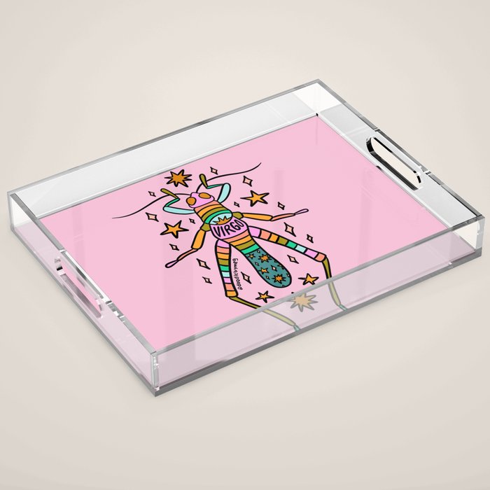 Virgo Grasshopper Acrylic Tray Gallery Image 1