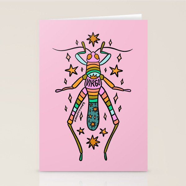 Virgo Grasshopper Stationery Card Gallery Image 1
