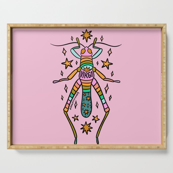Virgo Grasshopper Serving Tray Gallery Image 1