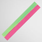 Peacock and Magenta Stripe Art Table Runner Gallery Image 3