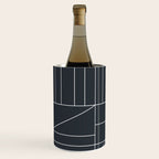 Deco Geometric 04 Black Wine Chiller Gallery Image 2