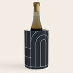 Deco Geometric 04 Black Wine Chiller Gallery Image 3