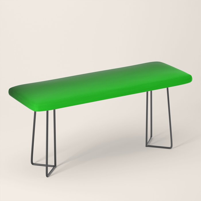 Black Lime Green Neon Nights Ombre Bench Gallery Image 1