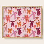 Vibrant Red Watercolor Bow  Serving Tray Gallery Image 1