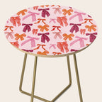 Vibrant Red Watercolor Bow  Side Table Gallery Image 2