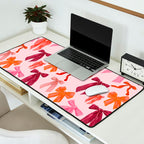Vibrant Red Watercolor Bow  Desk Mat Gallery Image 2