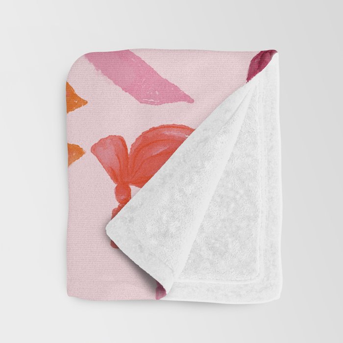 Vibrant Red Watercolor Bow  Throw Blanket Gallery Image 3