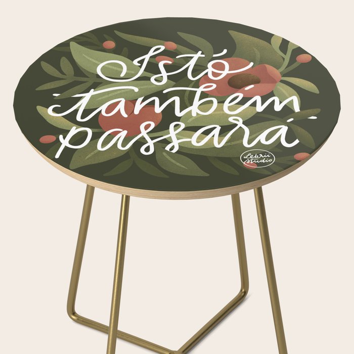 This too shall pass - Lettering Phrase Side Table Gallery Image 2