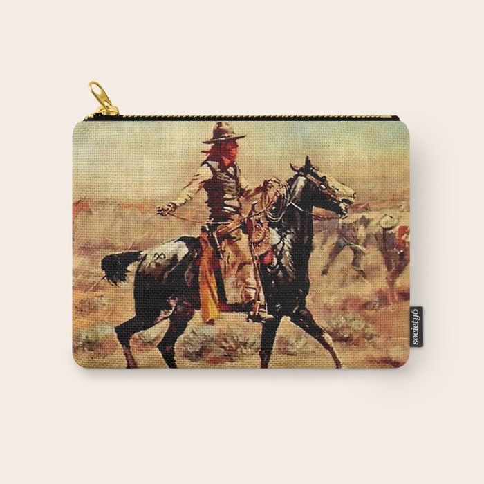 âIn the Alkaliâ by Charles M Russell Carry All Pouch Gallery Image 1