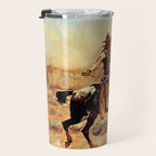 âIn the Alkaliâ by Charles M Russell Travel Mug Gallery Image 3