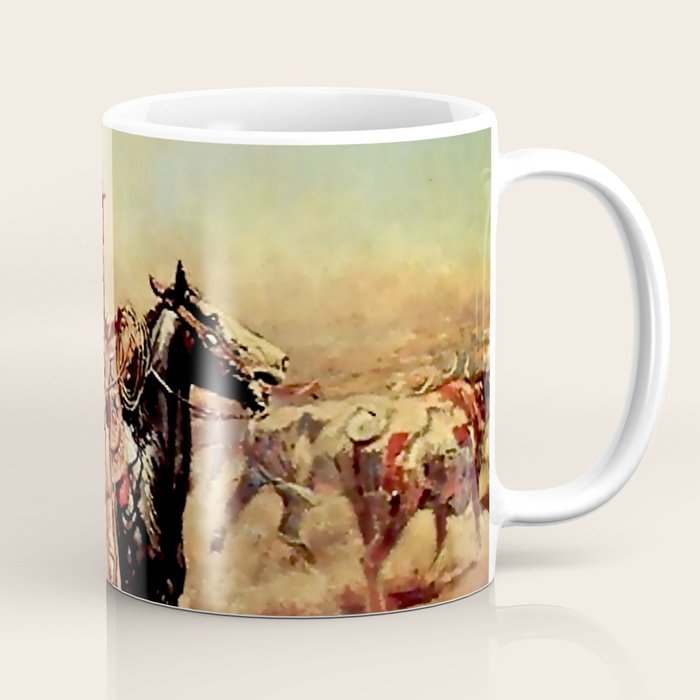 âIn the Alkaliâ by Charles M Russell Coffee Mug Gallery Image 1
