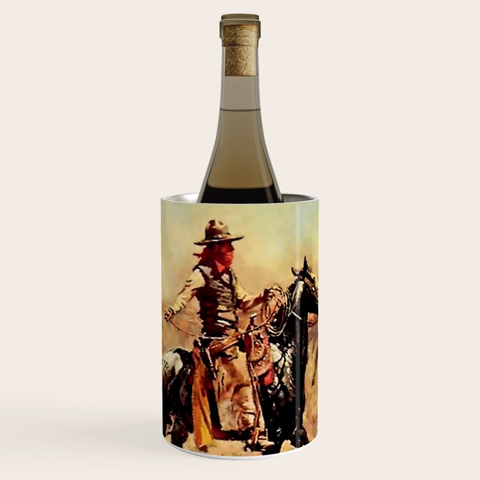 âIn the Alkaliâ by Charles M Russell Wine Chiller Gallery Image 1