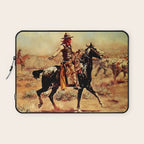 âIn the Alkaliâ by Charles M Russell Laptop Sleeve Gallery Image 1