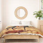 âIn the Alkaliâ by Charles M Russell Duvet Cover Gallery Image 3
