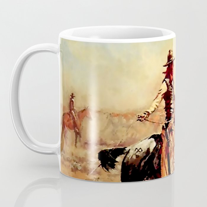 âIn the Alkaliâ by Charles M Russell Coffee Mug Gallery Image 3