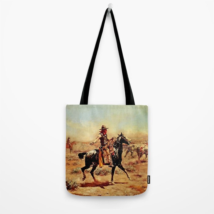 âIn the Alkaliâ by Charles M Russell Tote Bag Gallery Image 2