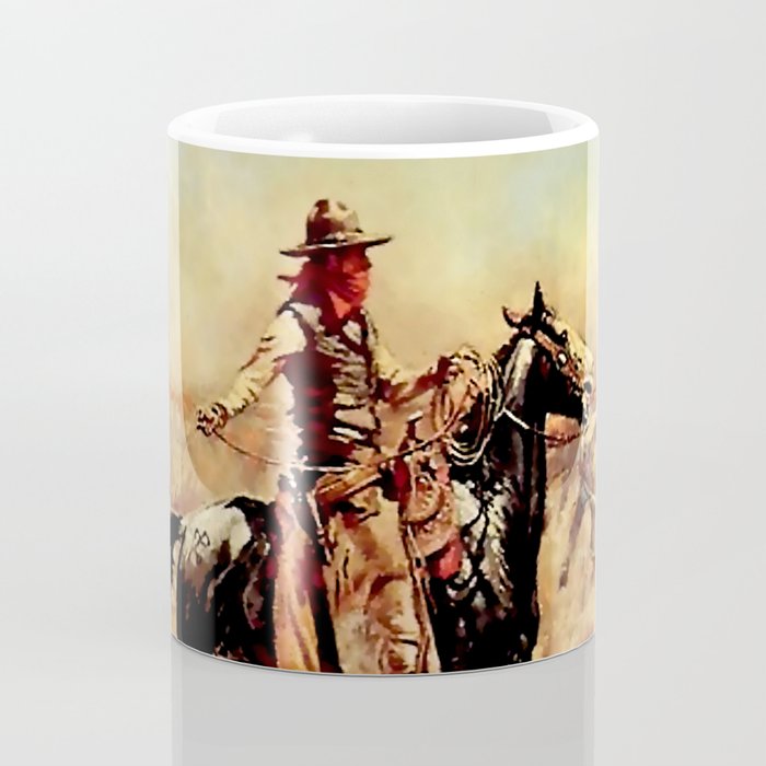 âIn the Alkaliâ by Charles M Russell Coffee Mug Gallery Image 4